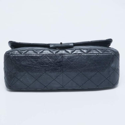 Chanel Navy Blue Quilted Aged Leather Reissue 2.55 Flap Bag