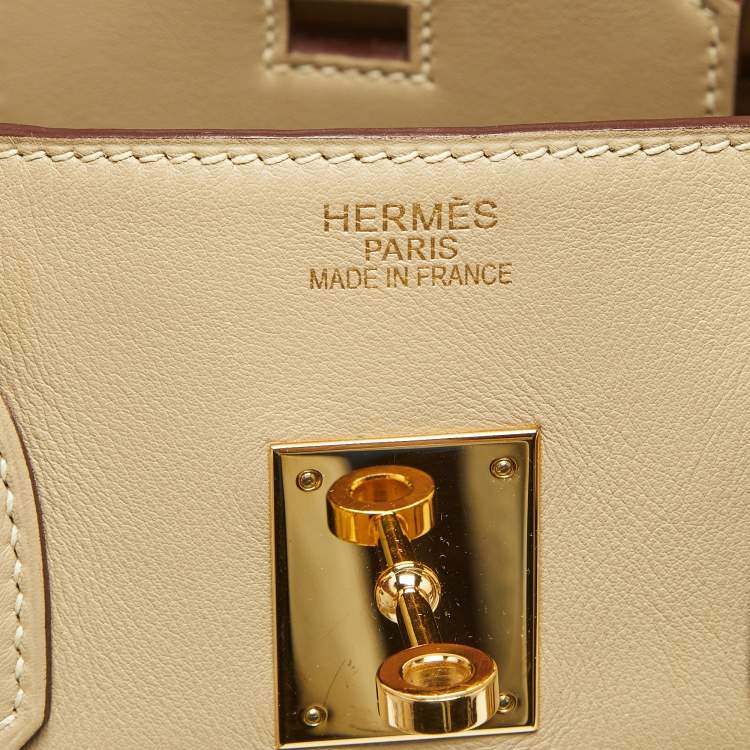 Hermès Birkin 35 Beige Swift Leather Bag