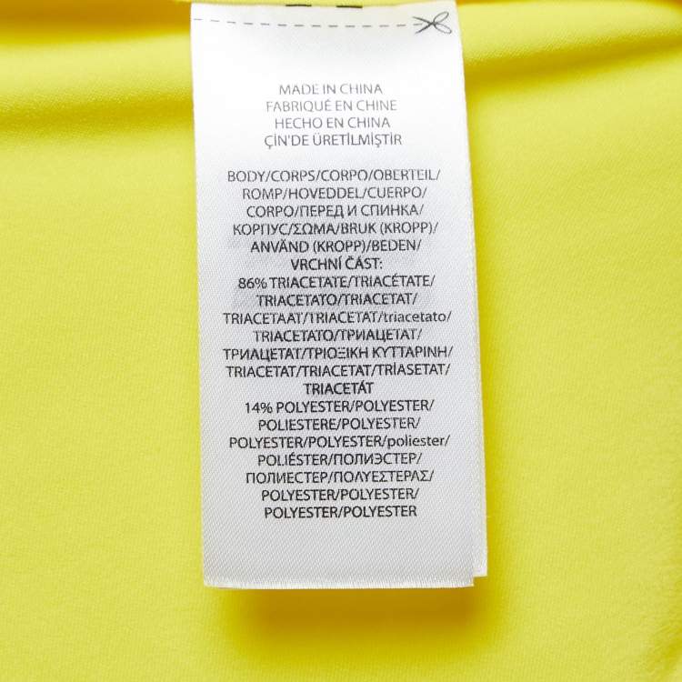 Polo Ralph Lauren Yellow Satin Pleated Sleeveless Top - Size S