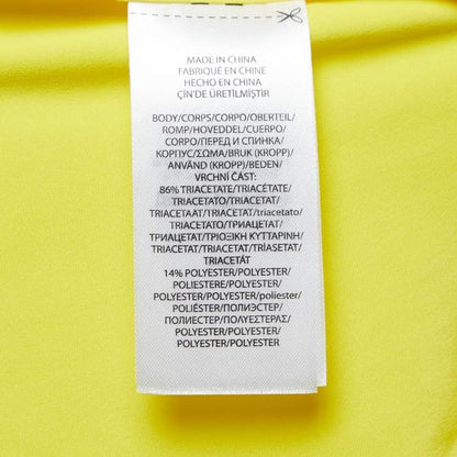 Polo Ralph Lauren Yellow Satin Pleated Sleeveless Top - Size S