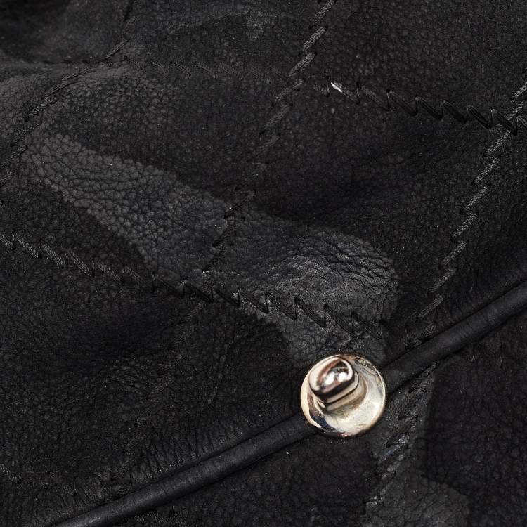 Chanel Black Nubuck Leather Darjeeling Flap Bag – Fair Condition