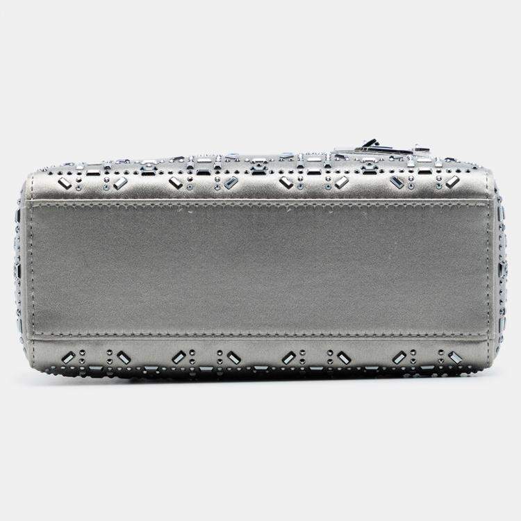 Mini Satin Cannage Strass Crystal Embellished Lady Dior