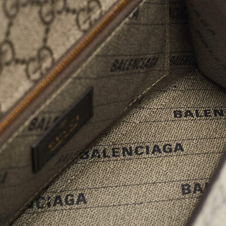 Gucci x Balenciaga Beige GG Supreme Bag