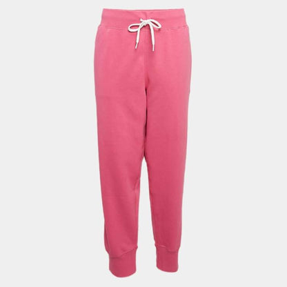 Polo Ralph Lauren Pink Logo Embroidered Knit Trackpants – Size XL Brand New