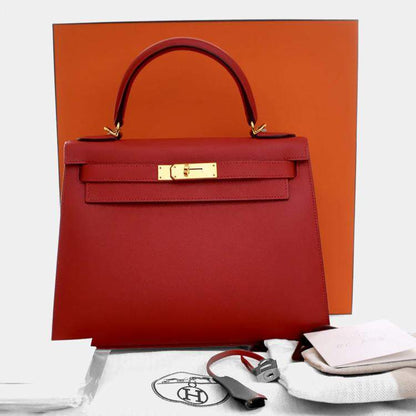 Hermes Rouge Casaque Epsom Sellier Kelly 28
