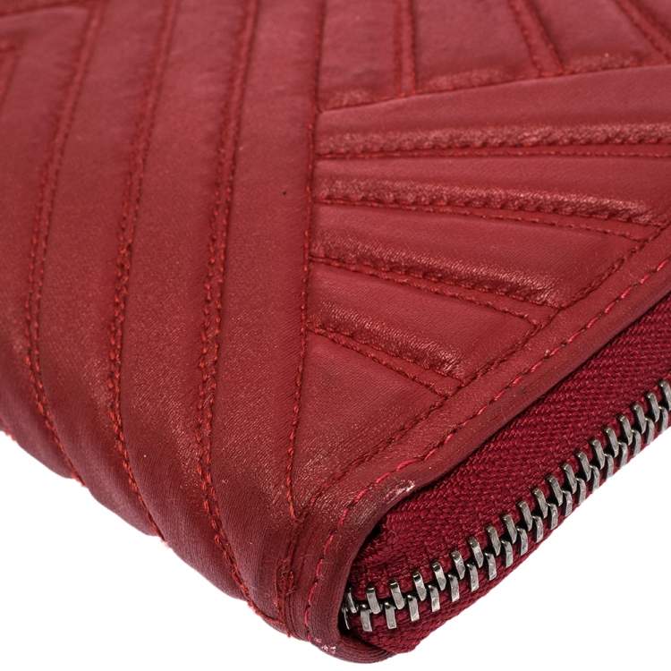 Valentino Red Zip-Around Wallet