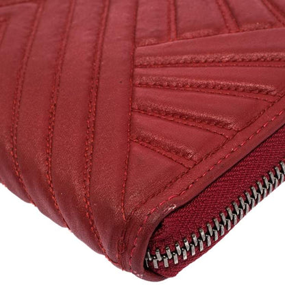 Valentino Red Zip-Around Wallet