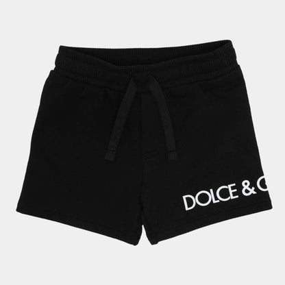 Dolce & Gabbana Baby Black Logo Knit Shorts – Size 6-9 Months (Brand New)
