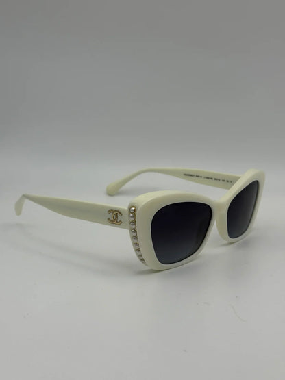 White Chanel Sunglasses