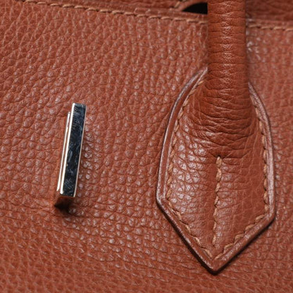 Hermès Noisette Evercolor Leather Palladium Hardware Birkin 30 Bag