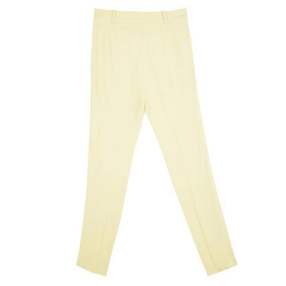 Balenciaga Yellow High Waist Tapered Pants – Size S