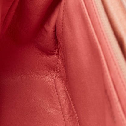 Chanel Pink Chevron Patent Leather Jumbo Flap Bag