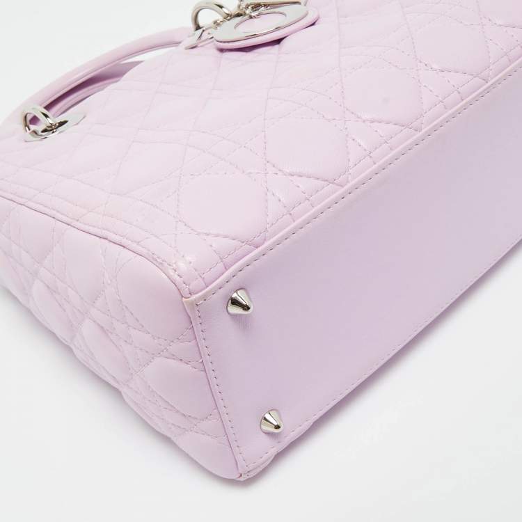 Dior Medium Lady Dior Tote in Lilac