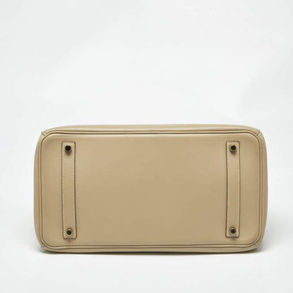 Hermès Birkin 35 Beige Swift Leather Bag