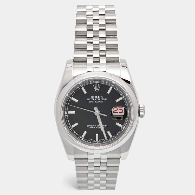 Rolex Datejust 116200 Black Dial 36 mm