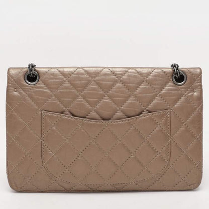 Chanel Metallic Beige Quilted Leather 226 Reissue 2.55 Flap Bag