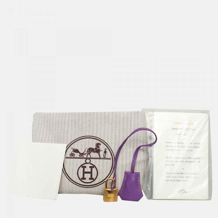 Hermès Birkin 30 Purple Leather with Gold Hardware