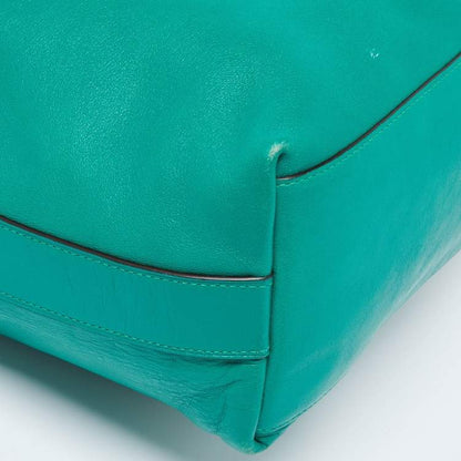 Coach Green Leather Legacy Tassel Bucket Bag