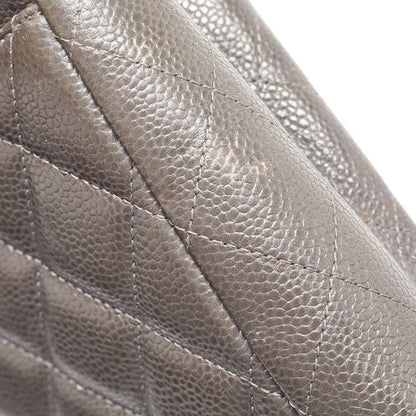 Chanel Grey Maxi Double Flap Bag – Classic Quilted XL