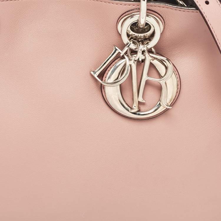 Dior Medium Dusty Pink Leather Diorissimo Shopper Tote