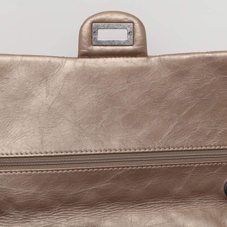 Chanel Metallic Beige Quilted Leather 226 Reissue 2.55 Flap Bag