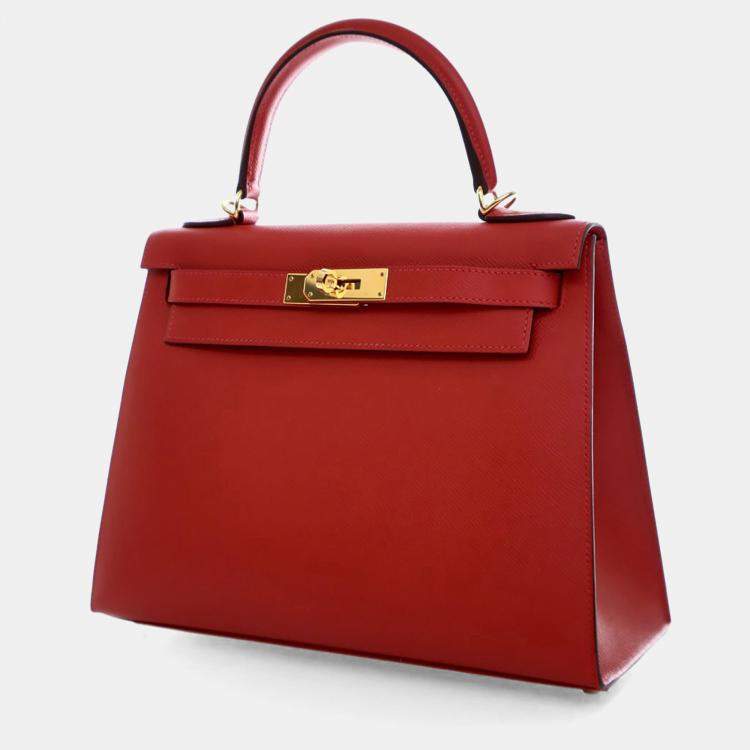 Hermes Rouge Casaque Epsom Sellier Kelly 28