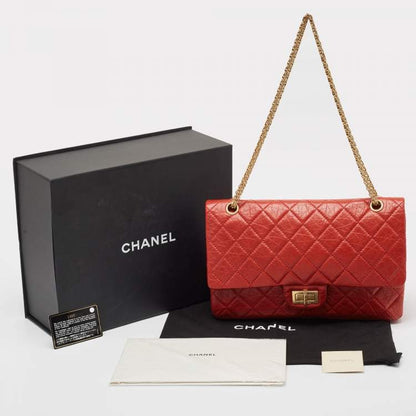 Chanel Classic Flap Bag – Red Quilted Leather 2.55
