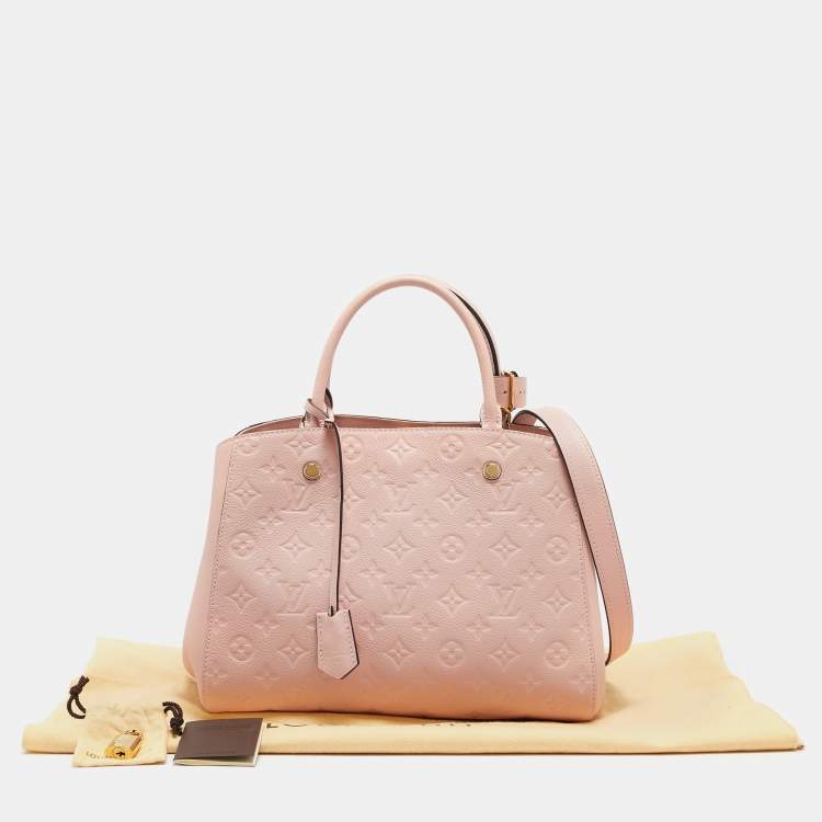 Louis Vuitton Pink Leather Satchel Bag