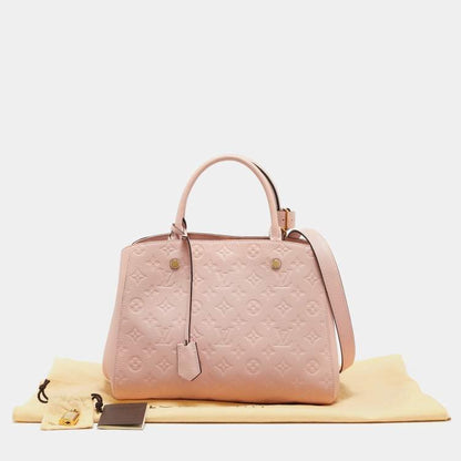 Louis Vuitton Pink Leather Satchel Bag