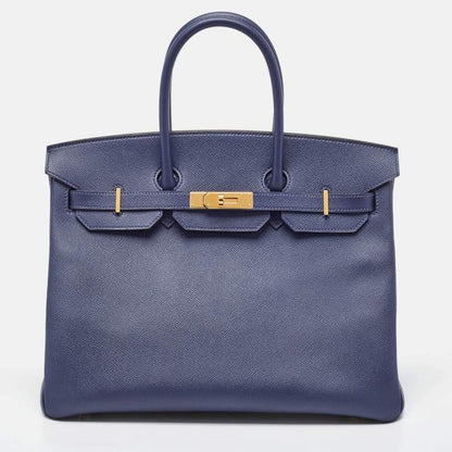 Hermès Birkin 35 Blue Saphir Epsom Leather