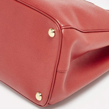 Prada Red Saffiano Lux Leather Medium Tote