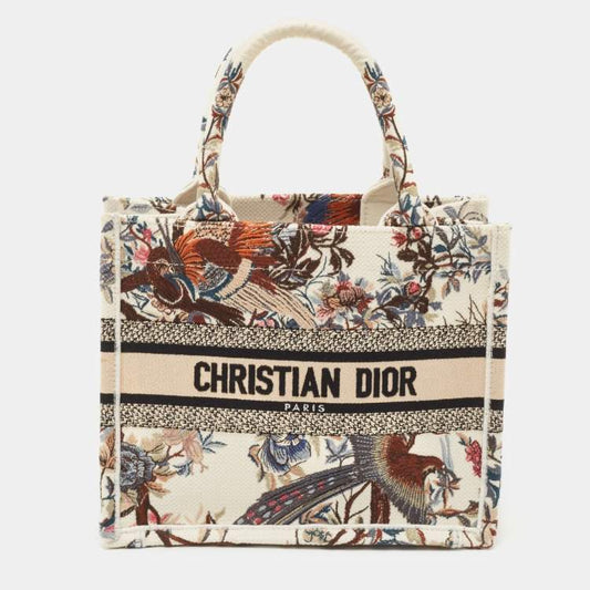 Dior Jardin D’Hiver Small Book Tote – Multicolor Embroidered Canvas