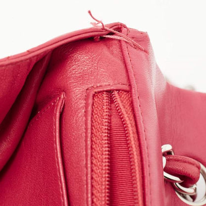 Chanel Red Quilted Leather Maxi Classic Single Flap Bag