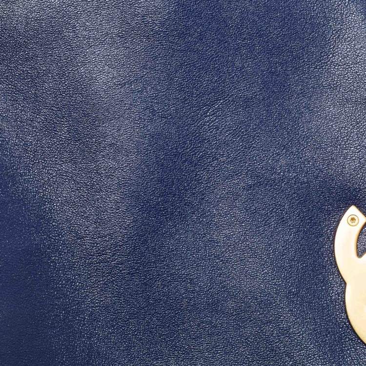 Chanel Blue Quilted Leather Medium 19