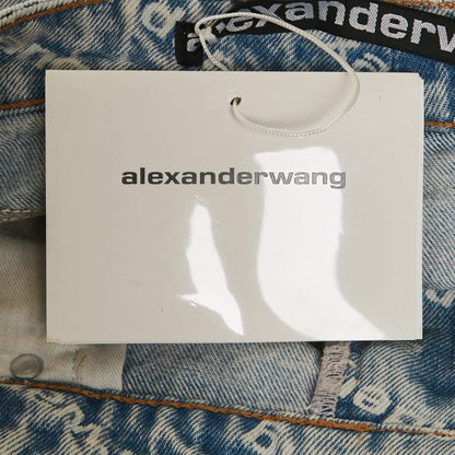 Alexander Wang Blue Denim Bite Highrise Shorts S/Waist 27"