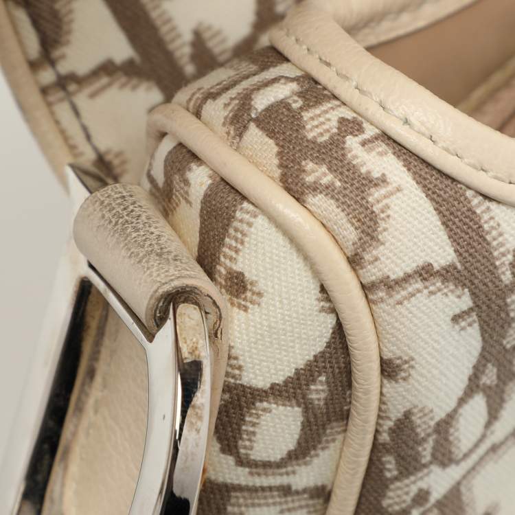 Dior Oblique Floral Embroidered Saddle Bag