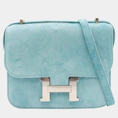 Hermès Constance 18 in Bleu Atoll Suede