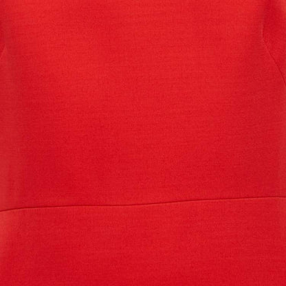 Gucci Red Silk Wool Ruffled Mini Dress with Detachable Collar – Size M – Brand New