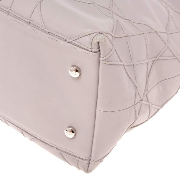 Dior Pale Lilac Cannage Leather Granville Tote