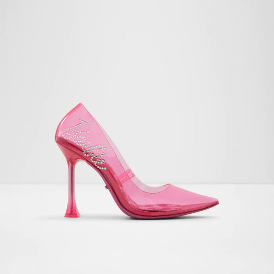 ALDO Fuchsia Vinyl Pointed Heels – Size 42 | Barbie-Inspired Stiletto with Pearl Detail