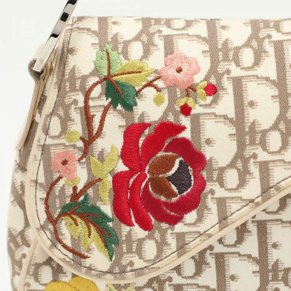 Dior Oblique Floral Embroidered Saddle Bag