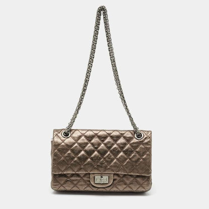 Chanel Metallic Aged Leather Reissue 2.55 Classic 225