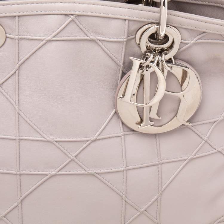 Dior Pale Lilac Cannage Leather Granville Tote