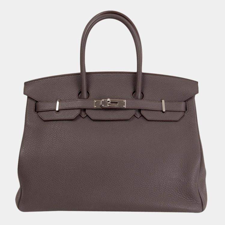Hermès Birkin 35 Grey Togo Leather