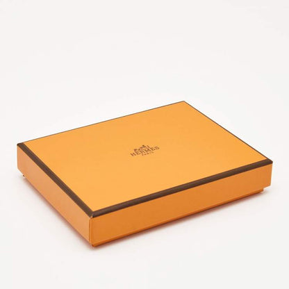 Hermès Cyclamen Chevre Mysore Leather Calvi Card Holder