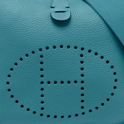 Hermès Evelyne III PM Bag in Turquoise Blue Togo Leather