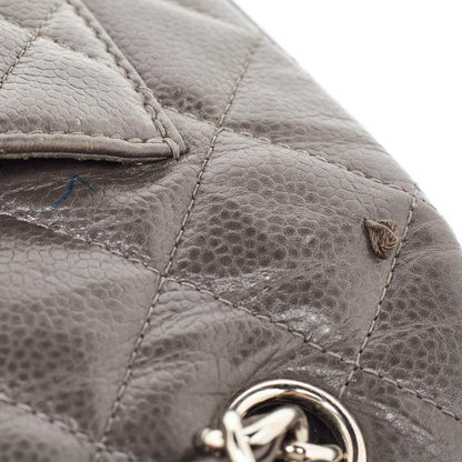 Chanel Grey Maxi Double Flap Bag – Classic Quilted XL