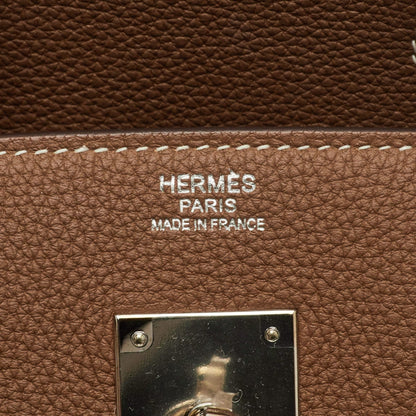 Hermes Birkin 30 Gold Togo Leather Palladium Finish Bag