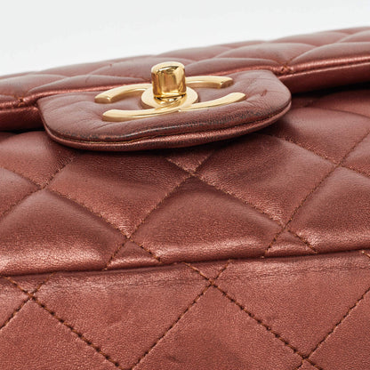Chanel Copper Quilted Leather Maxi Classic Double Flap Bag – Rare Color
