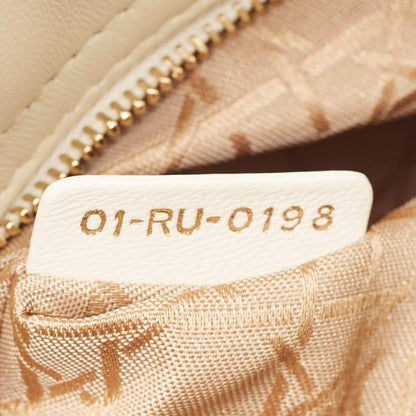 Dior Small Off-White Cannage Leather Lady Dior ABCDior Tote